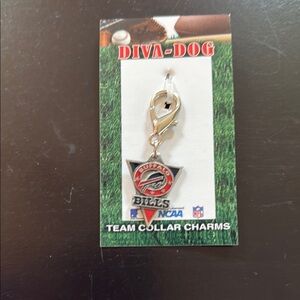Buffalo Bills Team Collar Charm - Red and Black